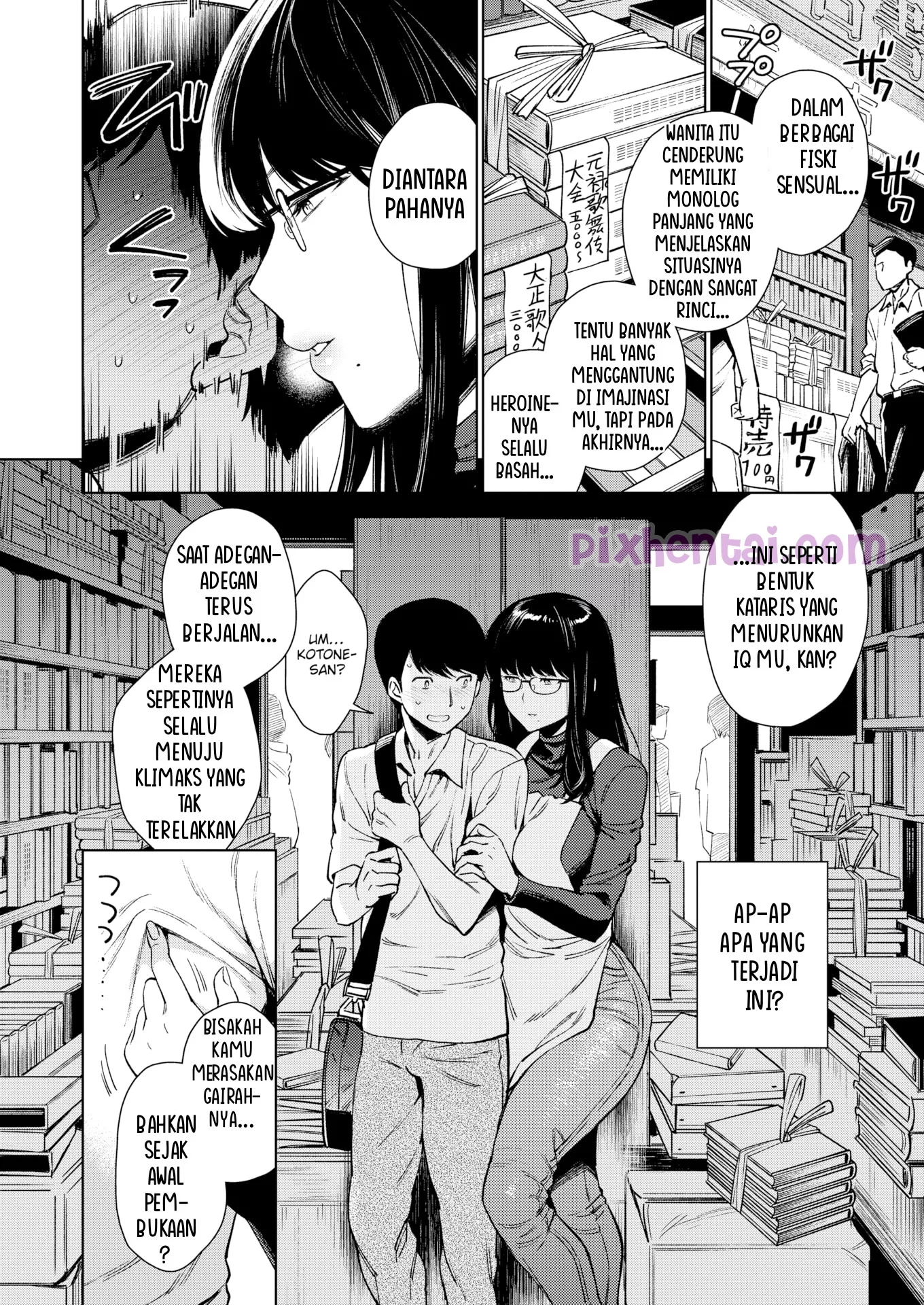 Komik hentai xxx manga sex bokep Kotone Tsumugi Penjaga Toko Buku yang sangat Sensual 6